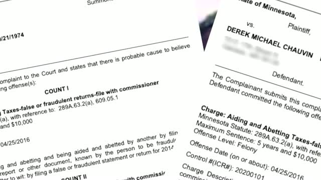 Mn: Fmr Officer Chauvin Faces Tax Evasion Charge