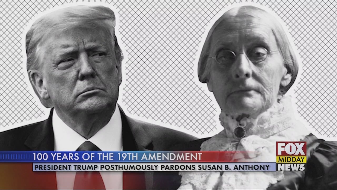 President Trump Posthumously Pardons Susan B. Anthony - WFXB