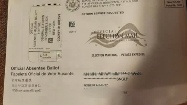 Ny: Voter Gets Absentee Ballot W/ Wrong Info