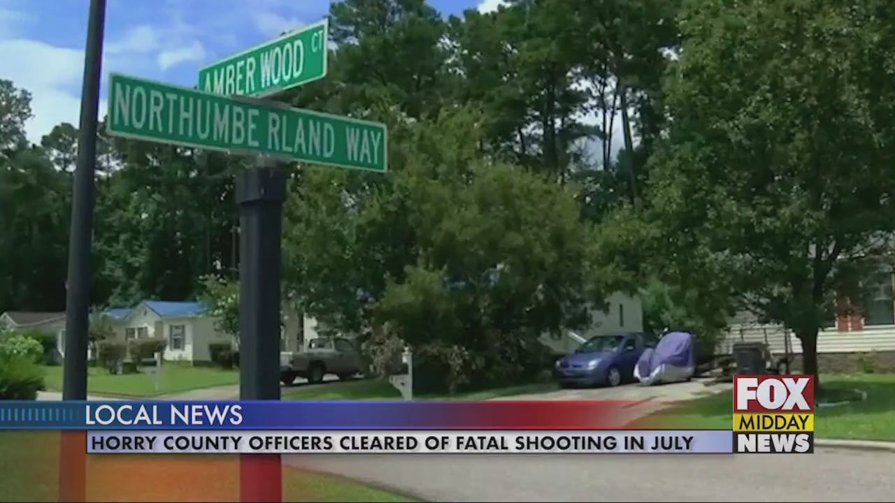 Horry County Officers Cleared Following Fatal Shooting in July - WFXB