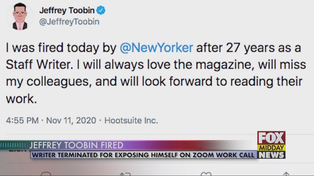 Toobin Fired