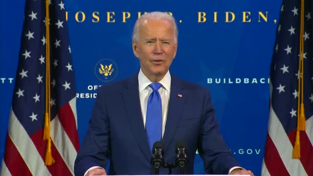 Biden Vows To Build Back An Economy For All Americans