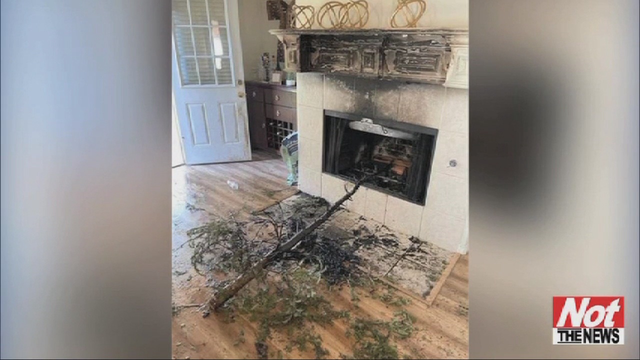 Christmas Tree Catches Fire WFXB