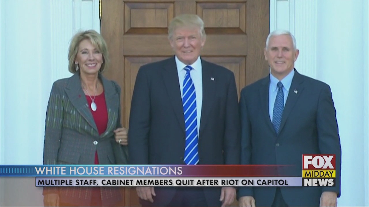 White House Staff, Members Resign Following Riot at Capitol WFXB