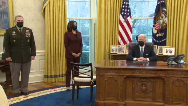 First 100 Days: Covid, Exec Orders, Impeachment