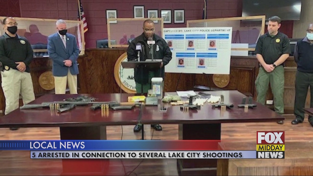 Five People Arrested in Connection to Lake City Shootings - WFXB