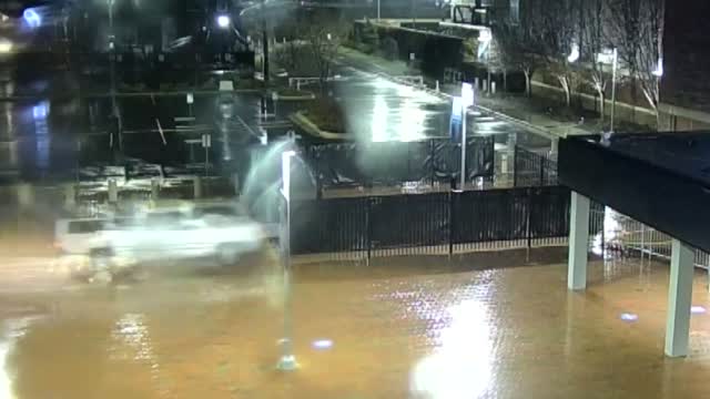 Surveillance Cam Captures Car Slam Into Building