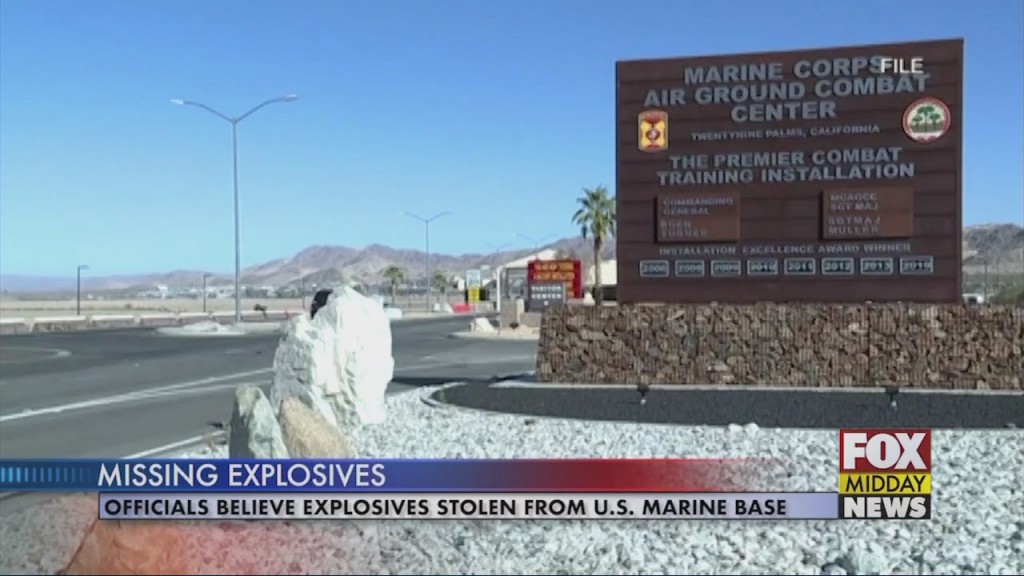 Explosives Missing