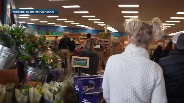 Covid: Maskless Group Storms Trader Joe's