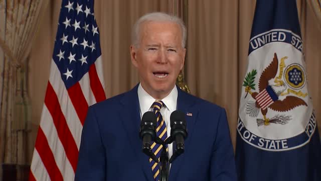 Biden Urges Diplomacy In 1st Foreign Policy Address