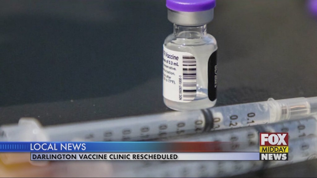 Vaccine Clinic Rescheduled