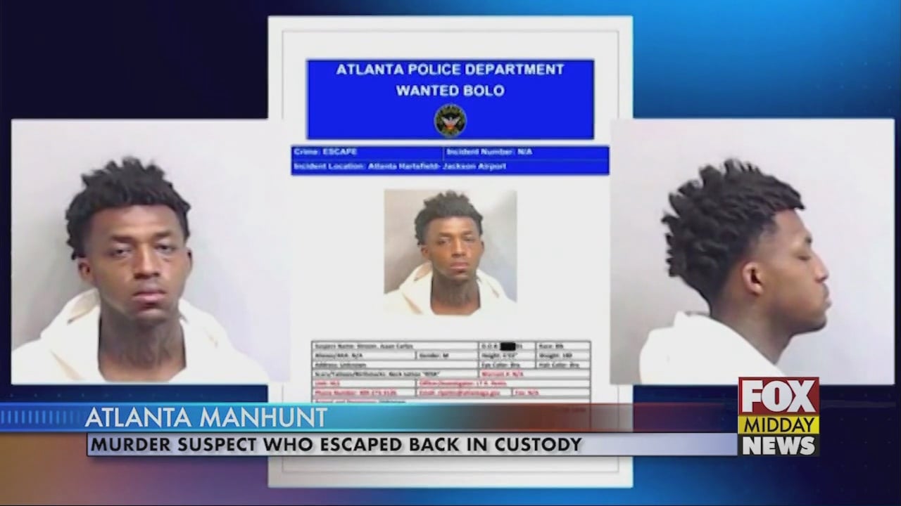 Murder Suspect Manhunt Ends at Atlanta Airport - WFXB