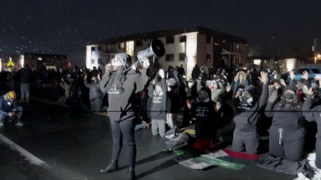 Third Night Of Protests Backdrop To Chauvin Trial