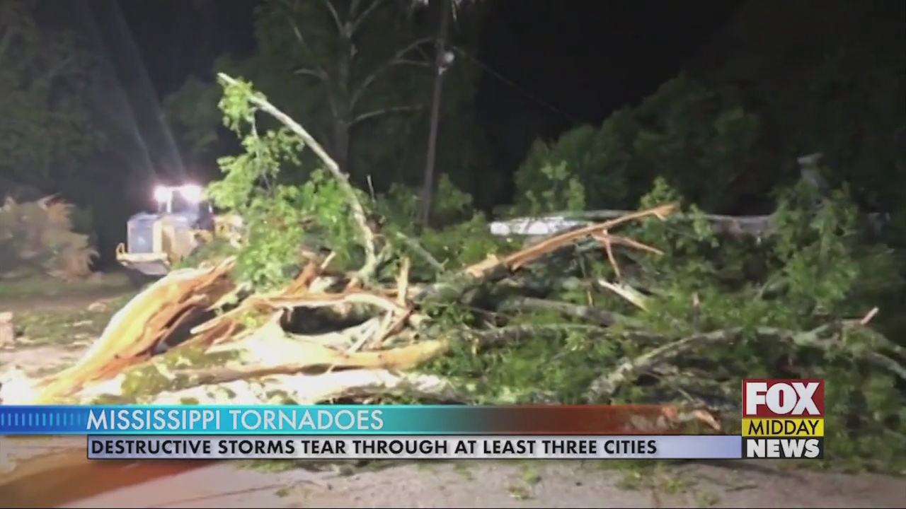 Destruction Reported After Tornadoes Tear Through Mississippi WFXB