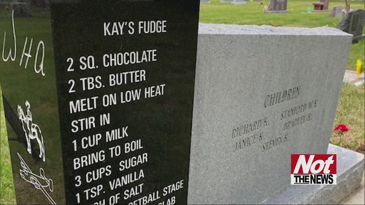 Woman Has Famous Fudge Recipe Printed on Her Headstone WFXB
