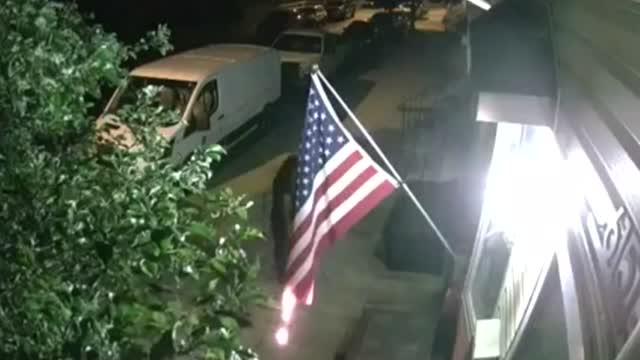 Pa: Man Caught On Cam Torching American Flag
