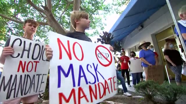 Covid: Kids Caught In Middle Of Mask Wars
