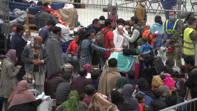 U S Air Base Hosts Thousands Of Afghan Evacuees