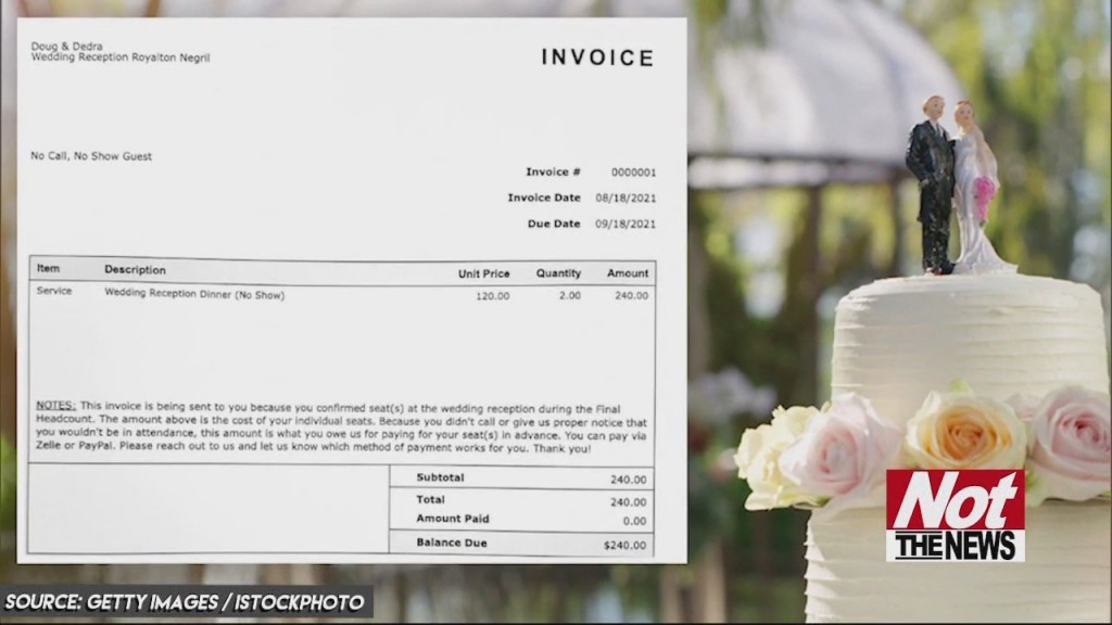 Wedding Invoice