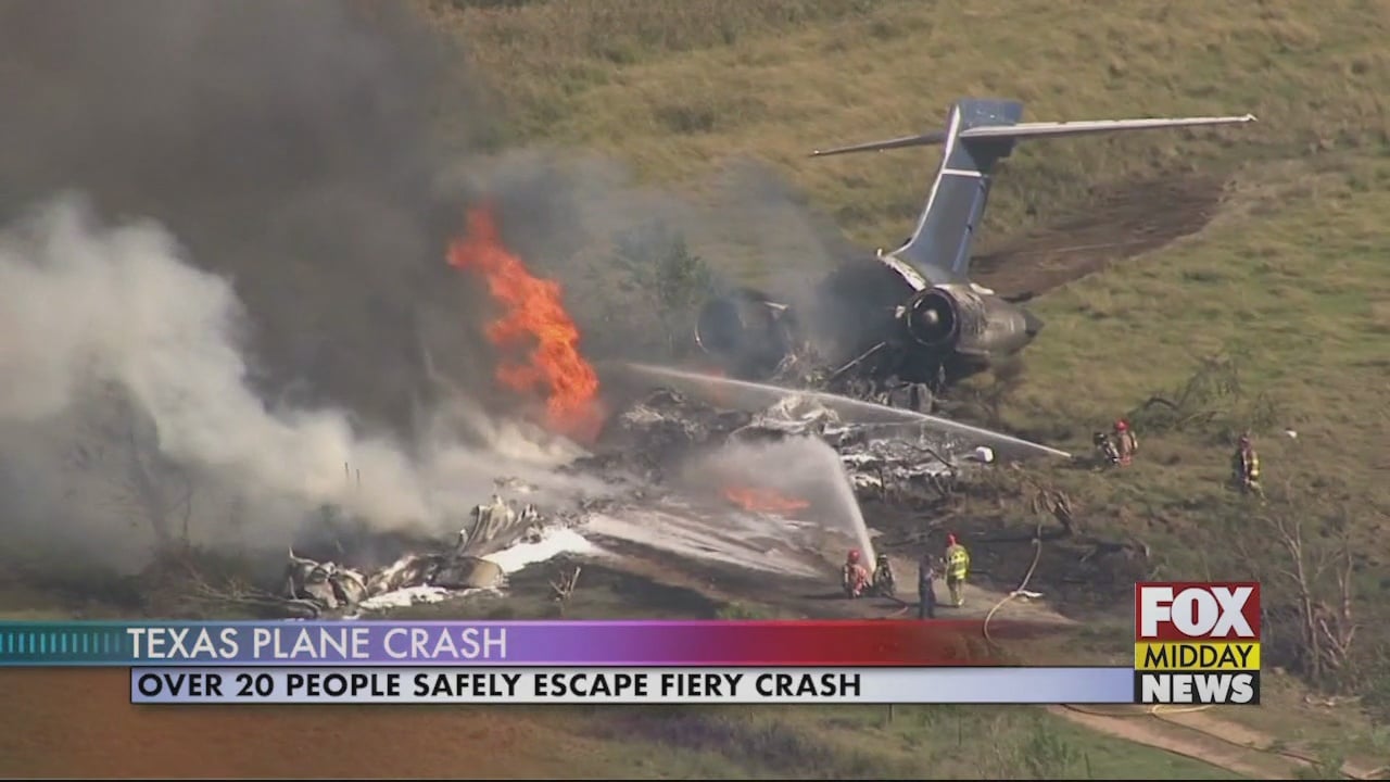 Over 20 People Safely Escape Fiery Plane Crash In Texas - WFXB