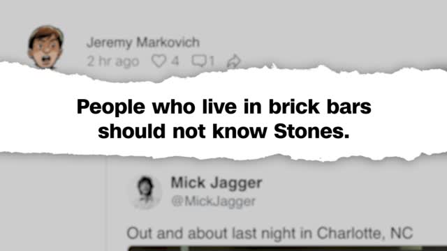 Moos: Mick Jagger's Viral Bar Pic Gives Fans Satisfaction