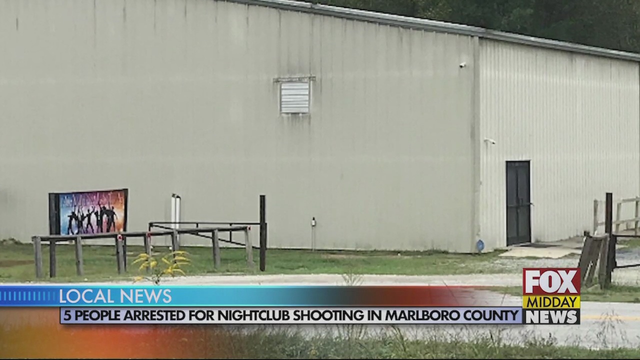 5 Arrested in Connection to Shooting at Nightclub in Marlboro County - WFXB