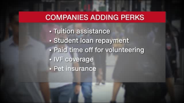 Consumer Watch: Companies Offer Perks Amid Worker Shortage