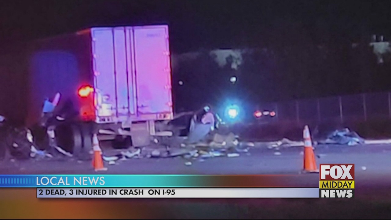 Two Dead, Three Injured During Crash on I95 Near Florence County WFXB