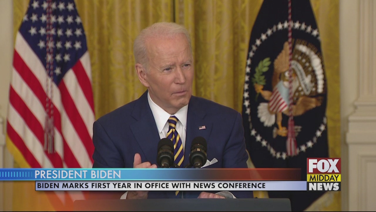 President Biden Marked His First Year in Office With A Press Conference ...