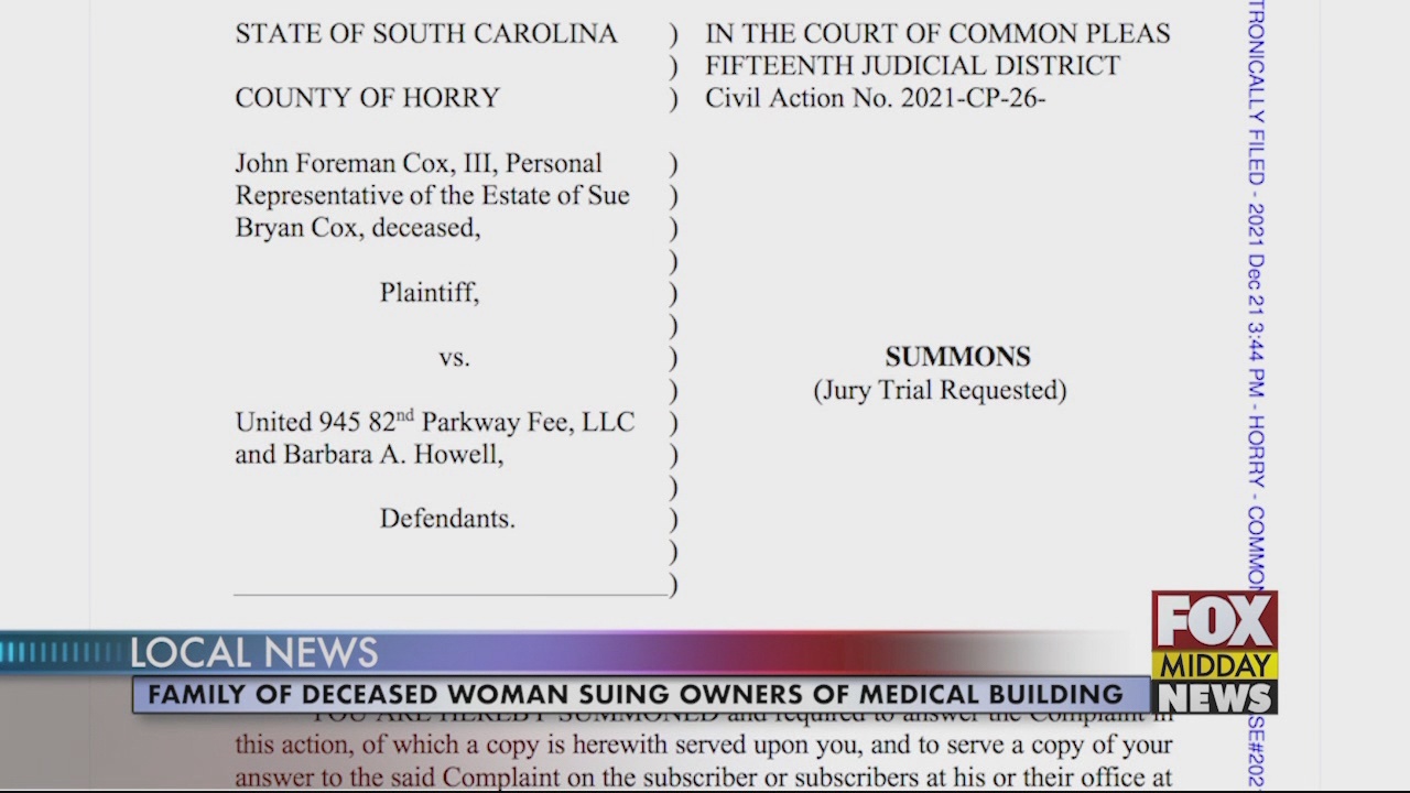 Family of Deceased Woman Files Wrongful Death Lawsuit Against Medical ...