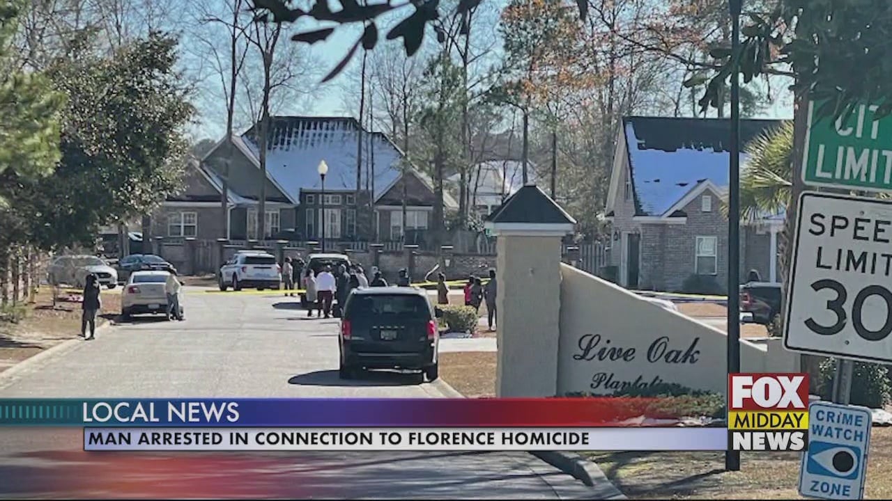 Man Arrested in Connection to Homicide in Florence - WFXB