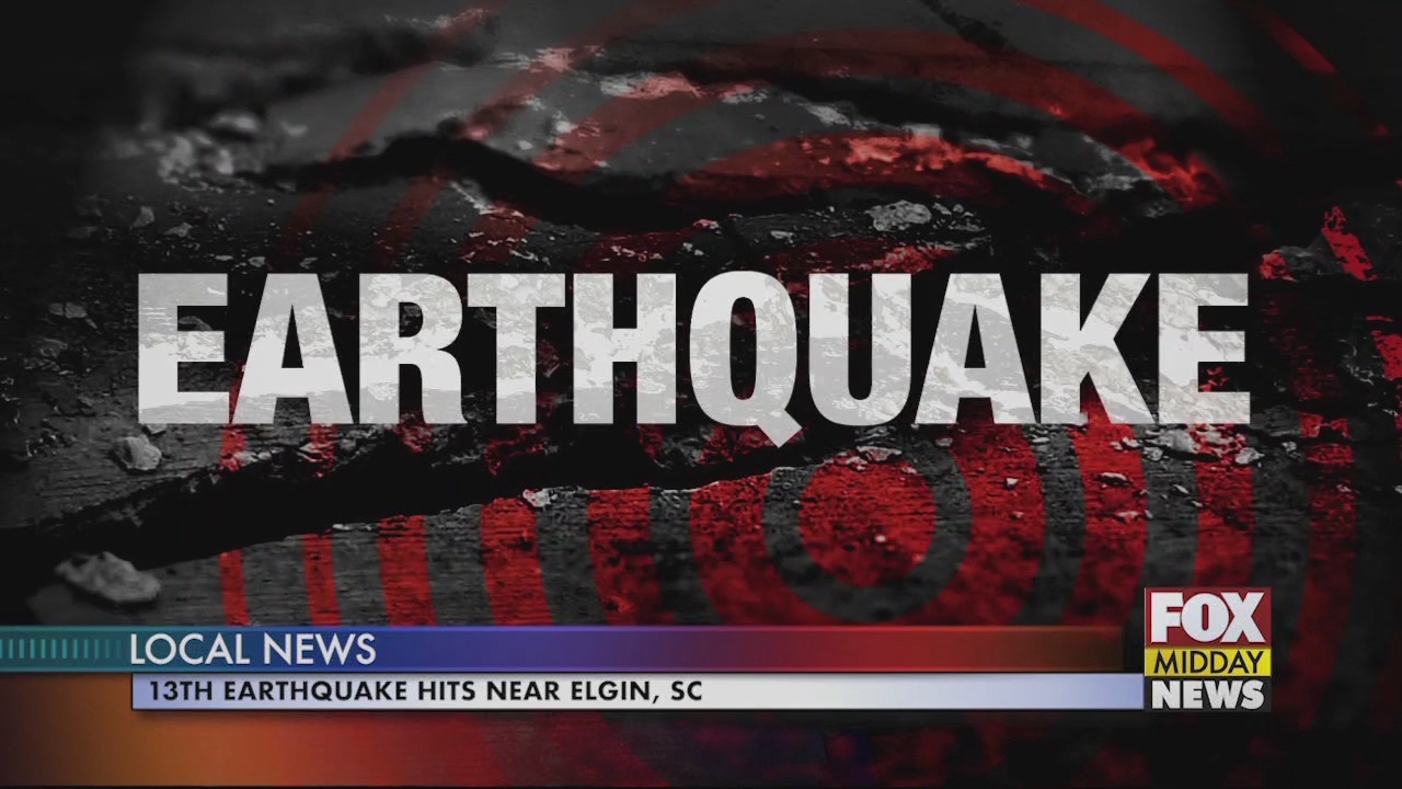 Thirteenth earthquake strikes near Elgin, South Carolina