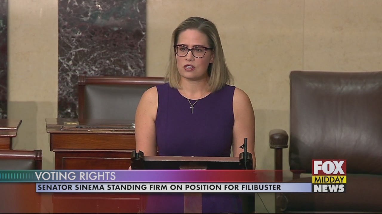 Senator Krysten Sinema Stands Firm on Position for Filibuster – WFXB