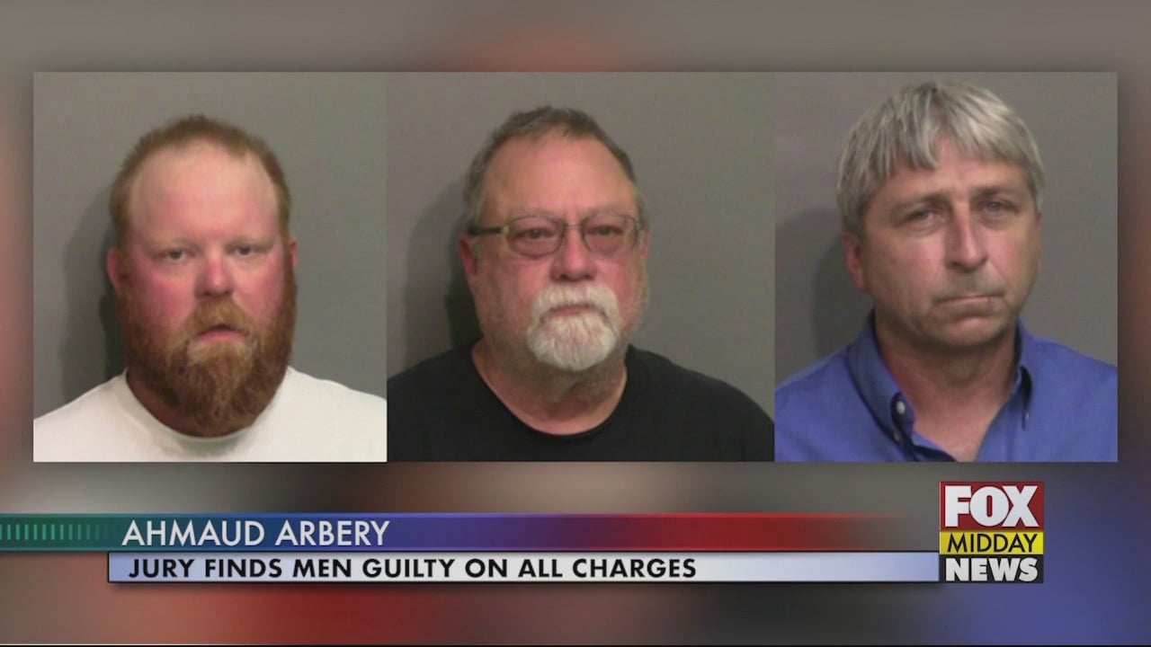 Jury Finds All 3 Men Guilty of All Charges in Ahmaud Arbery Murder - WFXB