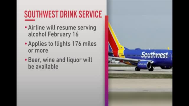 Southwest Airlines To Serve Alcohol On Board Again