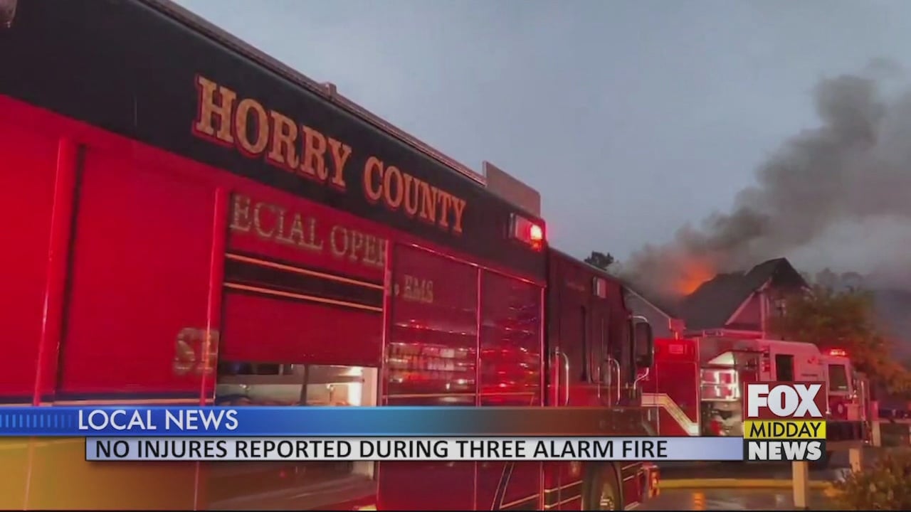 No Injuries Reported in Three Alarm Fire Near Forestbrook - WFXB