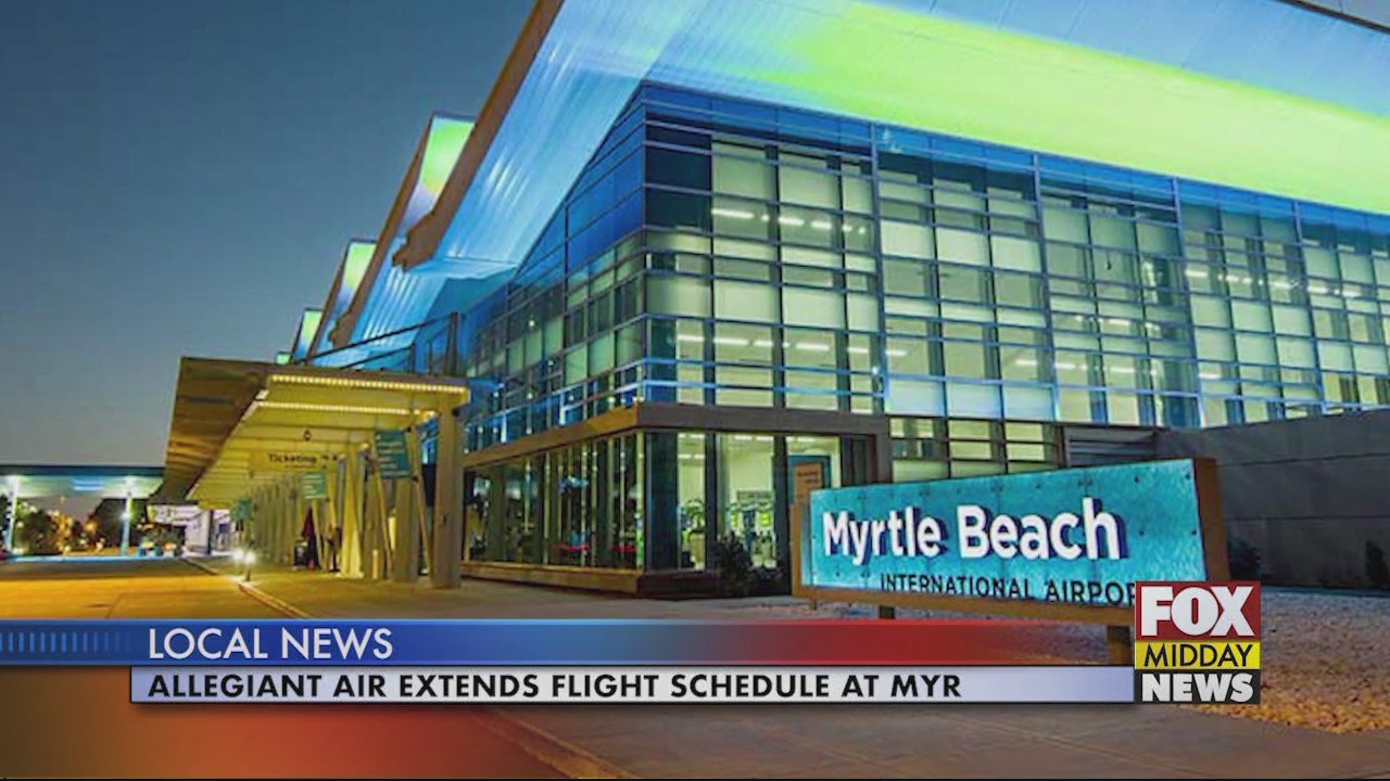Allegiant Air Extends Flight Schedule at Myrtle Beach International