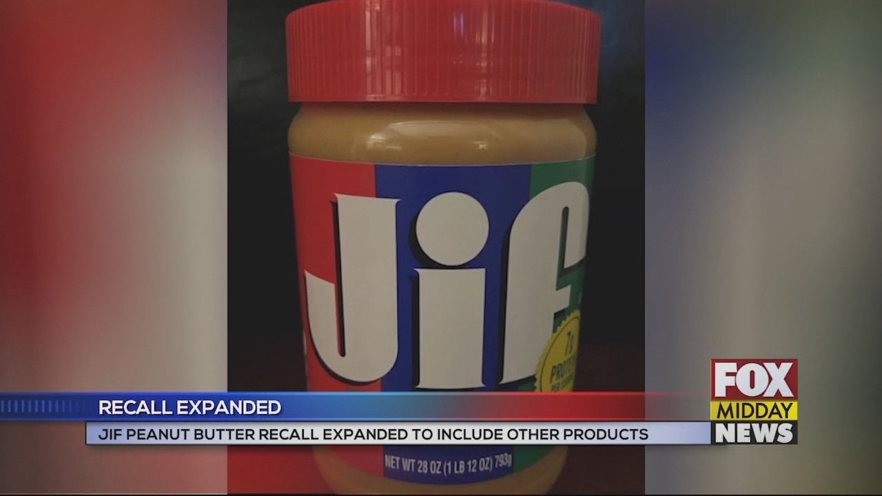More Products Added to Peanut Butter Recall List WFXB