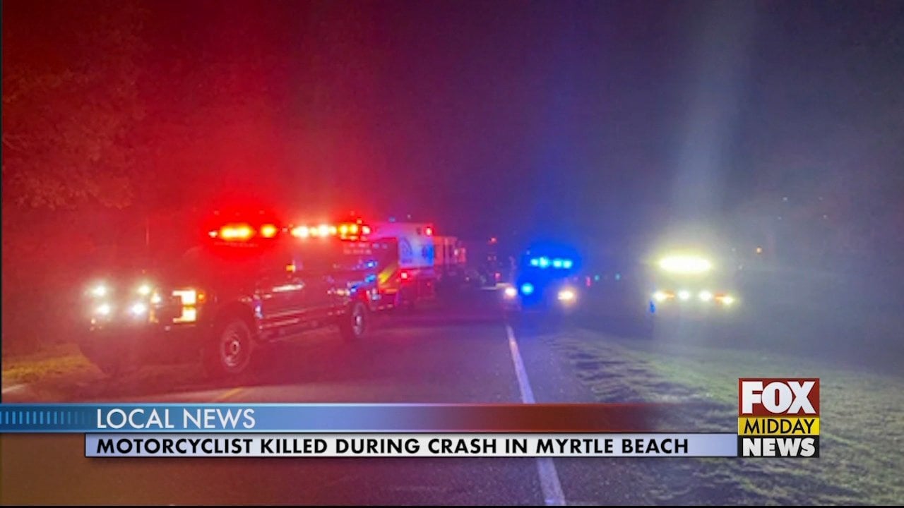 Motorcyclist Killed During Crash in Myrtle Beach - WFXB