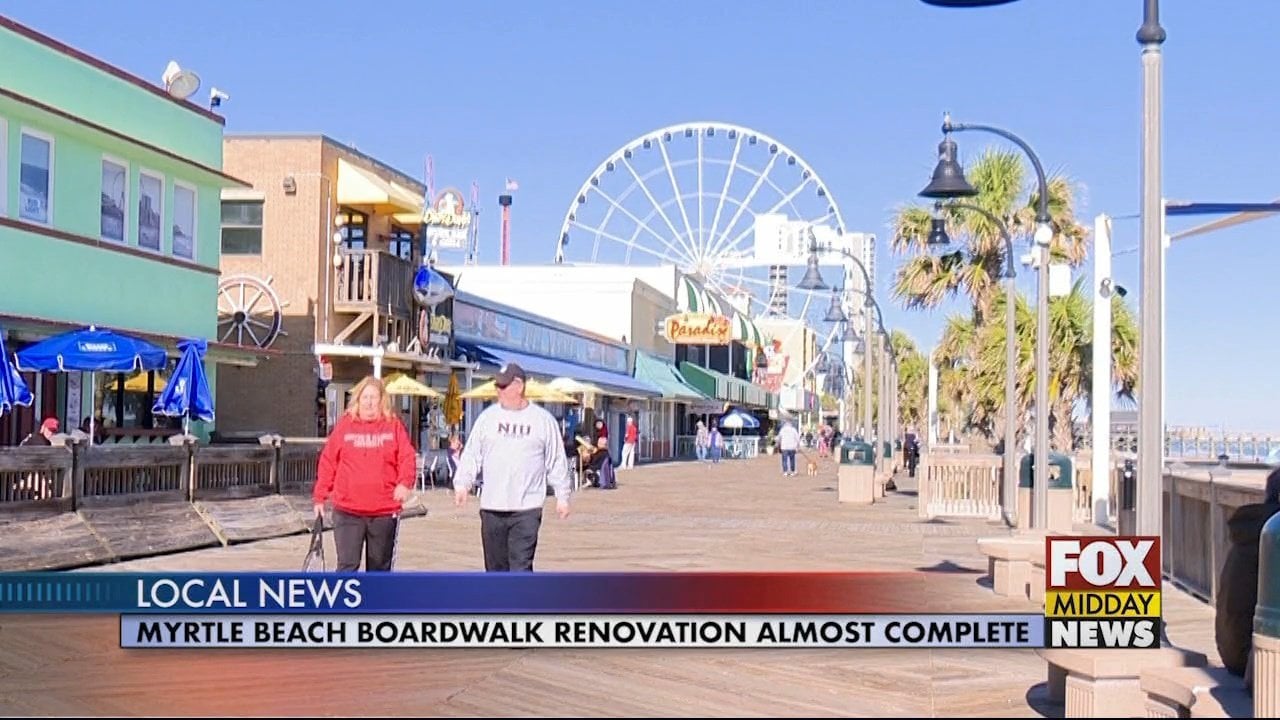 Renovations to Myrtle Beach Boardwalk Almost Complete - WFXB