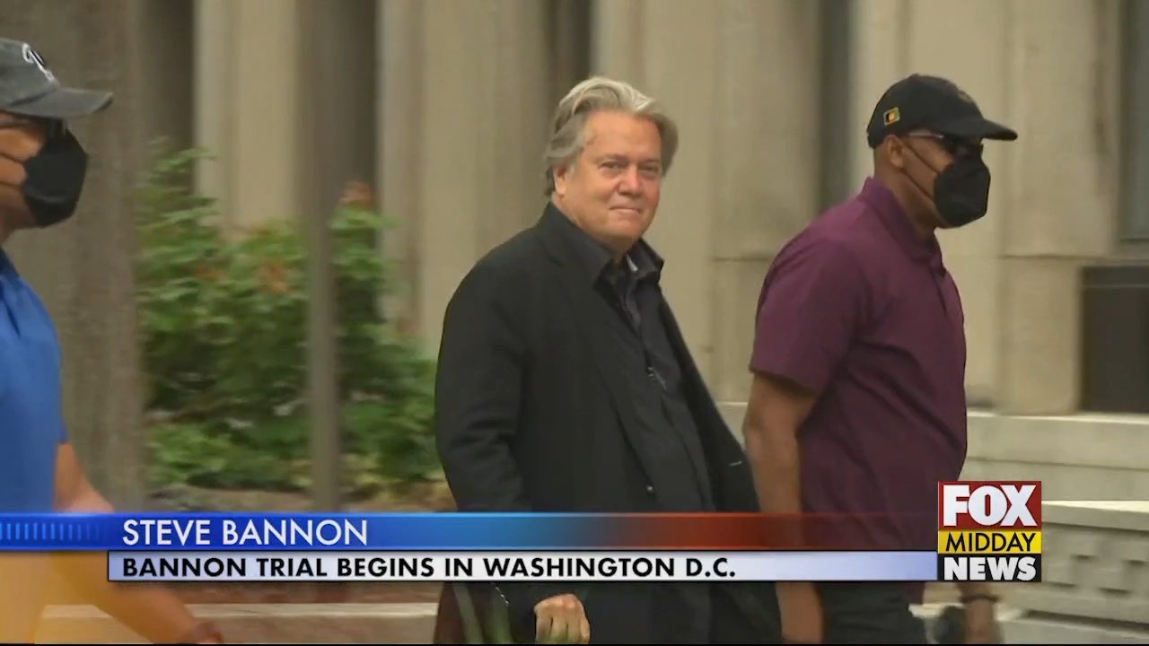Steve Bannon's Trial Begins With Jury Selection in Washington D.C. - WFXB