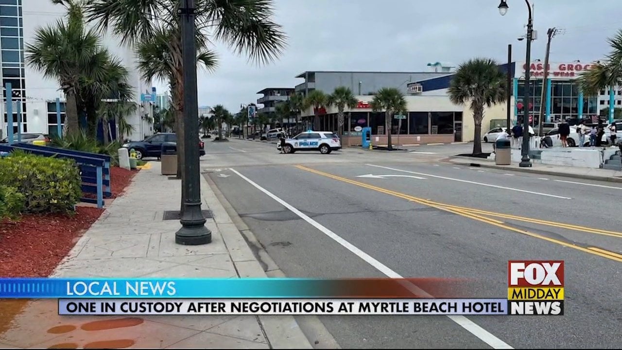 One in Custody After Barricade Situation at Hotel in Myrtle Beach - WFXB