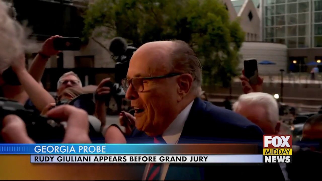 Rudy Giuliani Appears Before Grand Jury in Georgia - WFXB