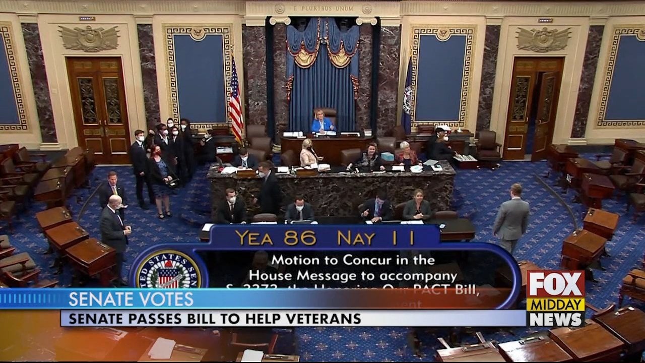 Senate Passes Bill to Help Veterans Exposed to Toxic Burn Pits During ...