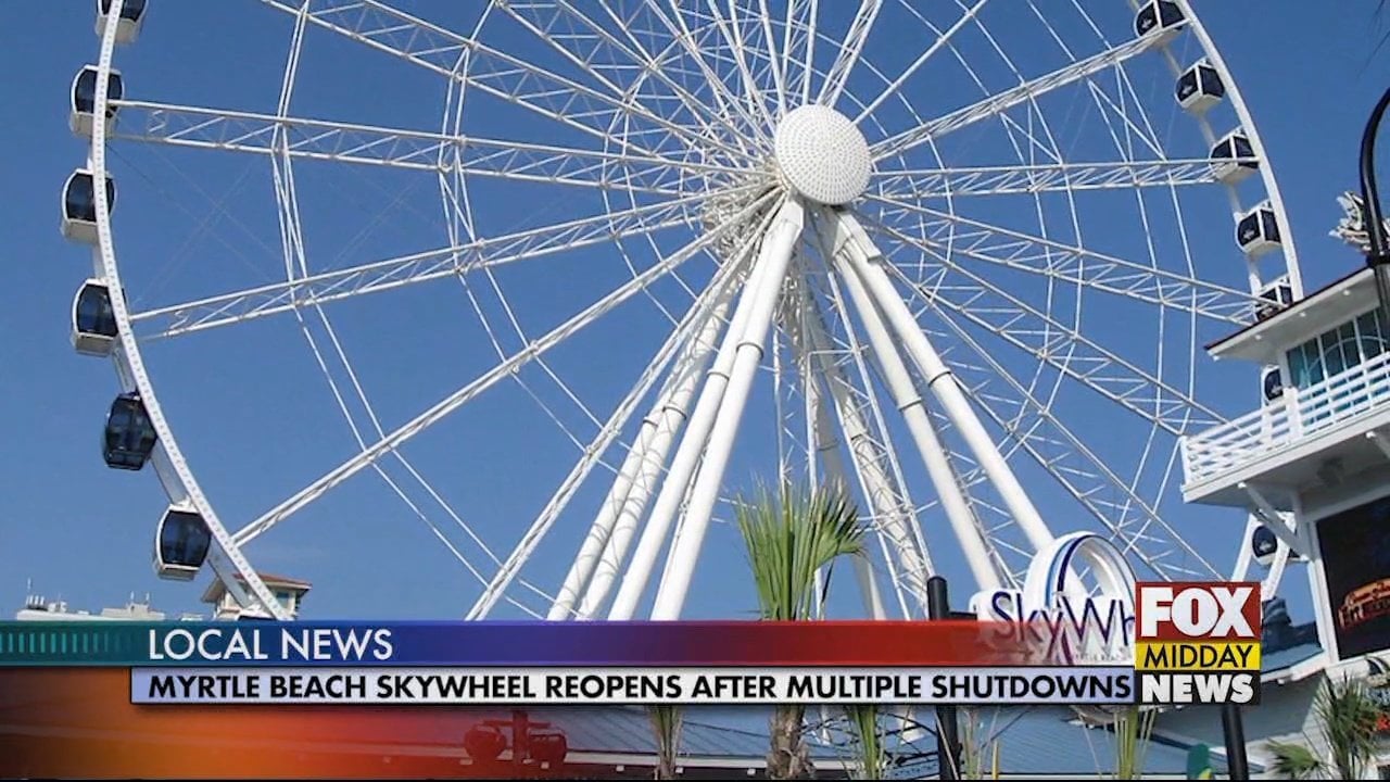 Myrtle Beach Skywheel Reopens After Technical Issues Wfxb