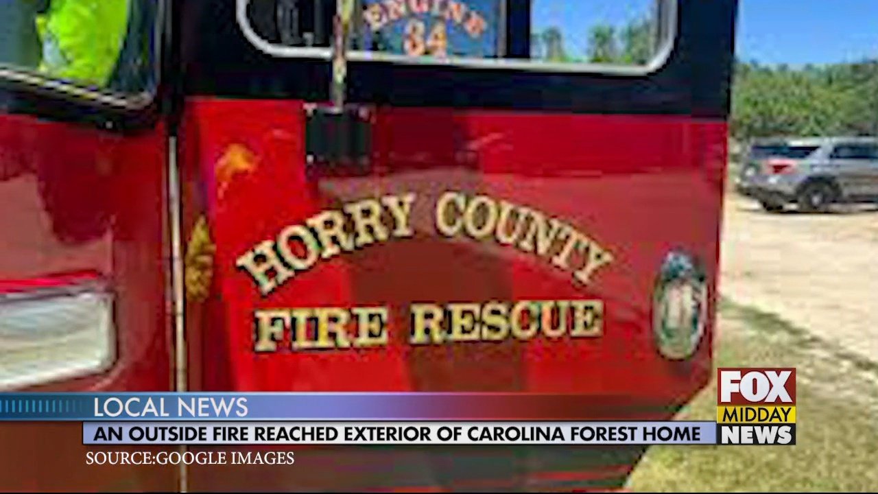 Carolina Forest Fire Reaches Exterior of a Home WFXB