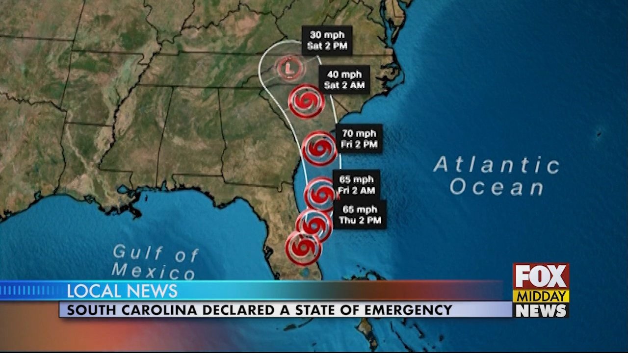 South Carolina Declares A State Of Emergency Ahead of Ian WFXB
