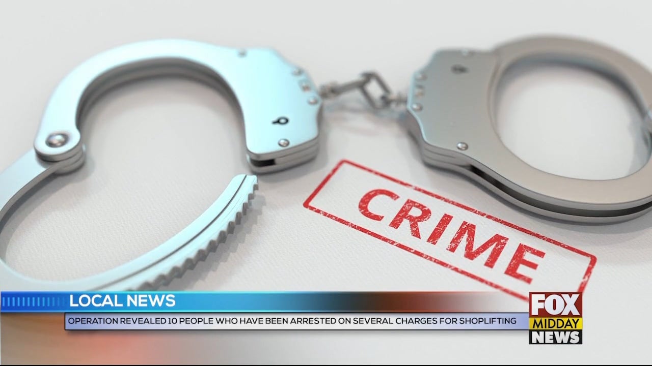 Ten People Arrested Face Several Shoplifting Charges WFXB