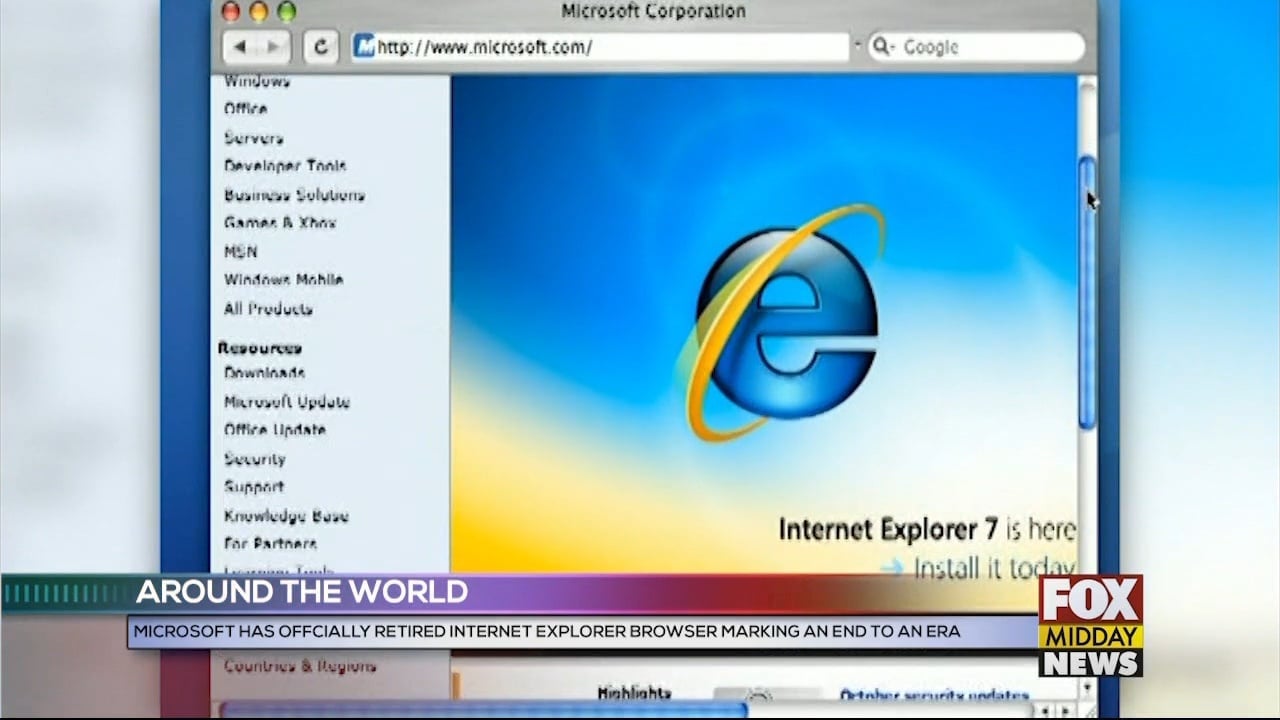 Microsoft Retires The Internet Explorer Browser - WFXB