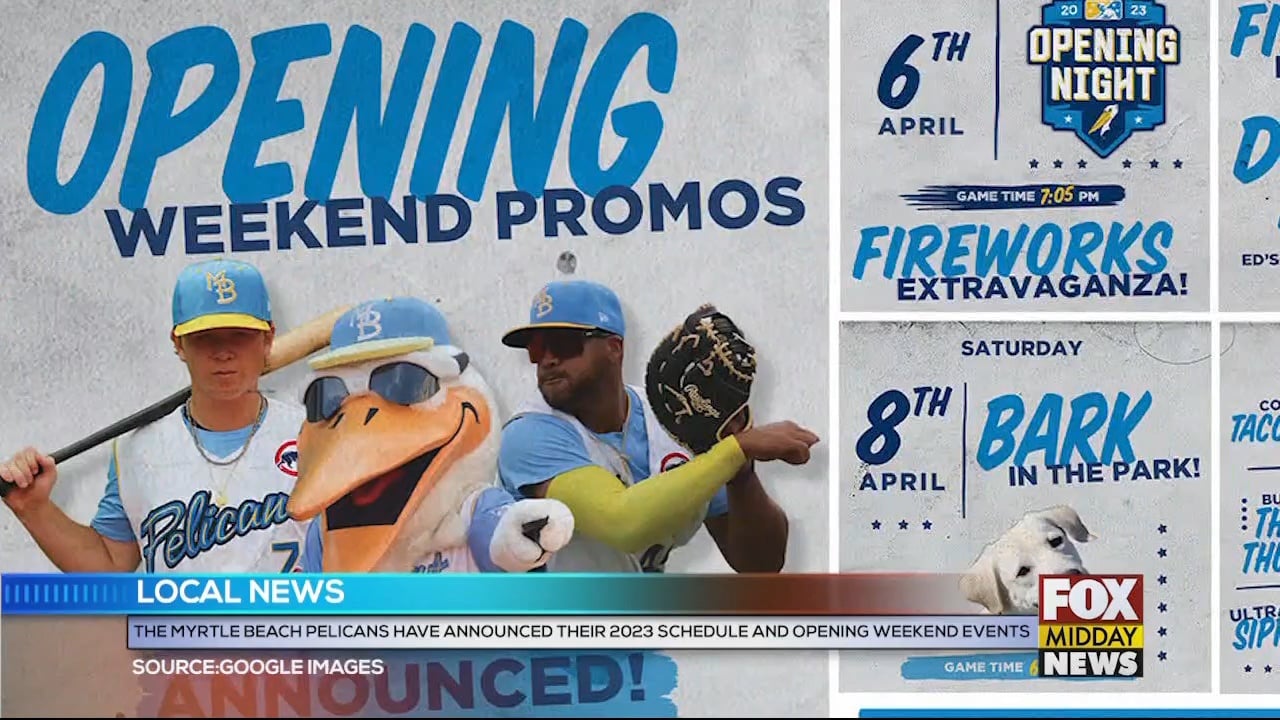 Myrtle Beach Pelicans Reveal Their Opening Weekend WFXB   148897c44d3d5f5add00ecfb76ddc88deee6347f 